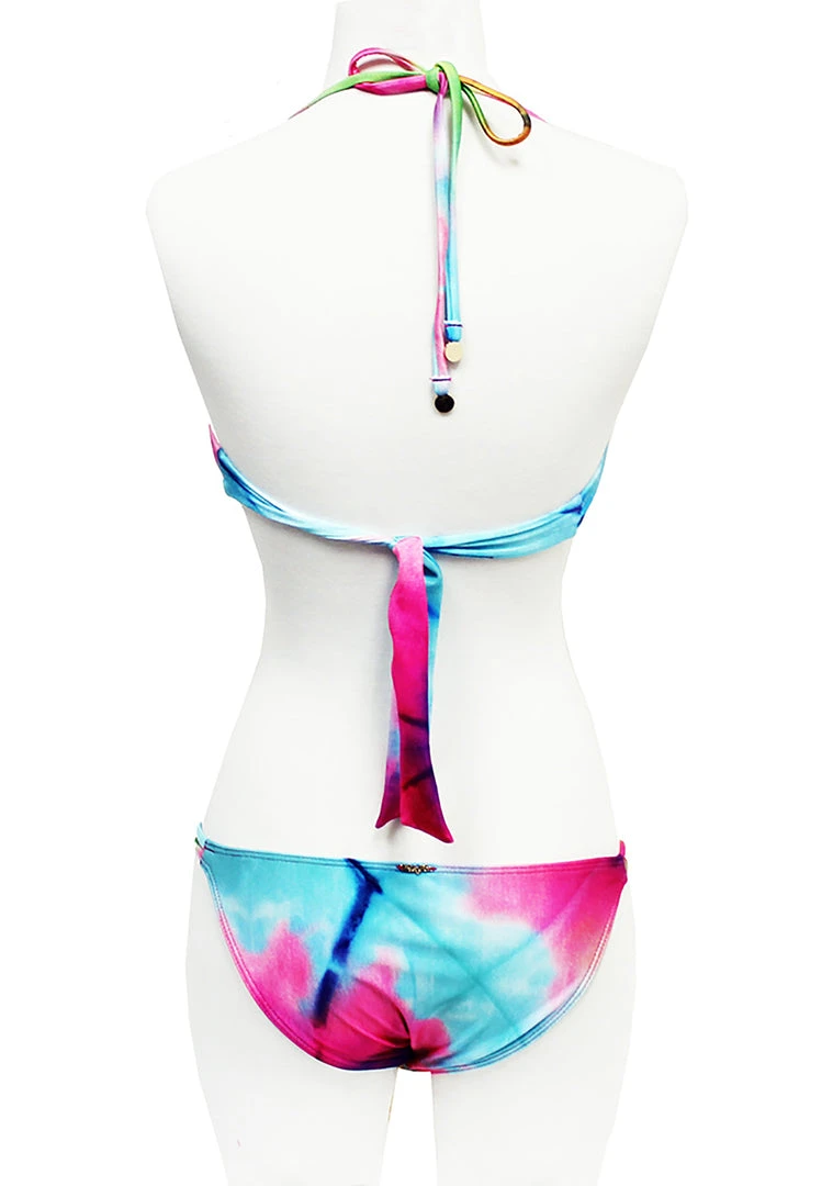 WILDFOX Swim Mermaid Dye Split String Bikini Bottom Bottoms