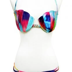 WILDFOX Swim Mermaid Dye Split String Bikini Bottom Bottoms