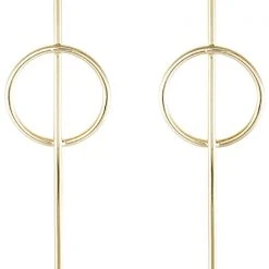 Wanderlust + Co Accessories Full Circle Earrings In Gold