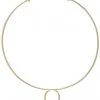 Wanderlust + Co Loop Choker In Gold Accessories
