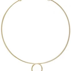 Wanderlust + Co Loop Choker In Gold Accessories