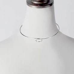 Wanderlust + Co Accessories Loop Choker In Silver