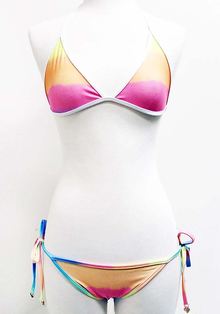Swim Wildfox Sunset Contrast Reversible Bikini Top