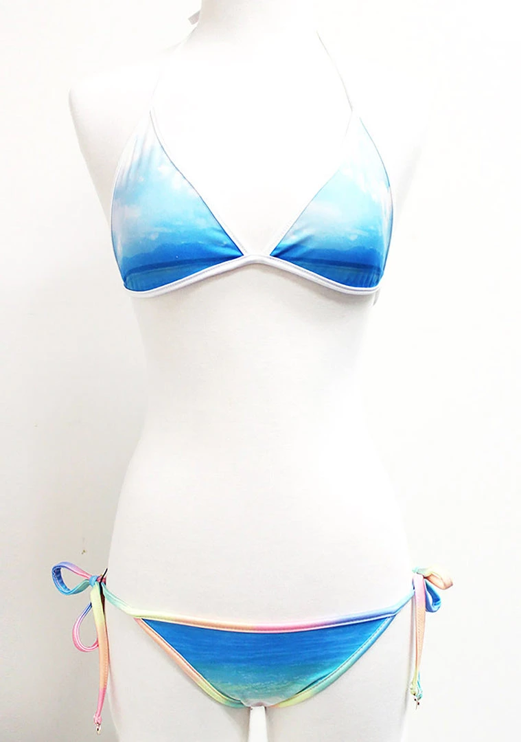 Swim Wildfox Sunset Contrast Reversible Bikini Top