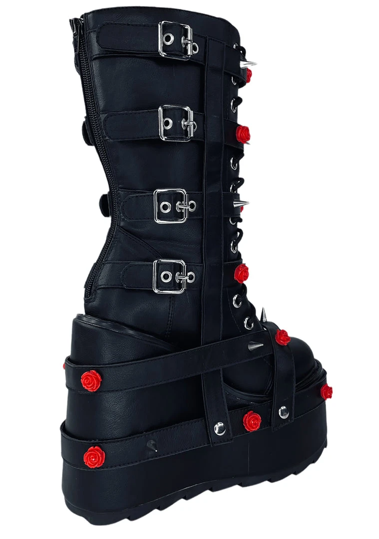 Y.R.U. Dune Bondage Rose In Black/Red