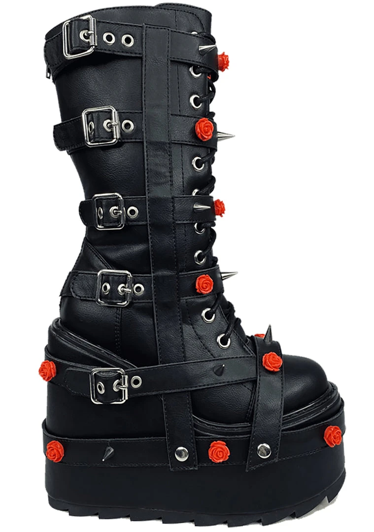 Y.R.U. Dune Bondage Rose In Black/Red