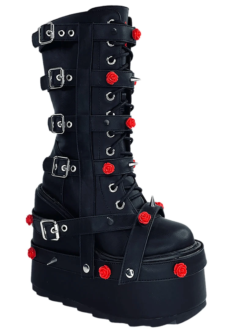 Y.R.U. Dune Bondage Rose In Black/Red