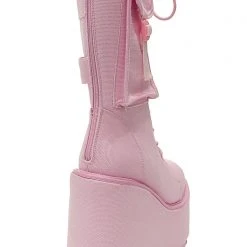 Y.R.U. Dune Desert Platform Boots In Pink