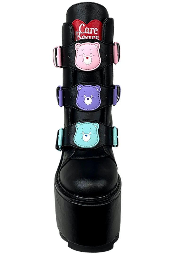 Y.R.U. The Great Fantastic Dune Lo Care Bears Platform Boots In Black