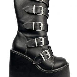 Y.R.U. Dune Skeleton Platform Boots Shoes