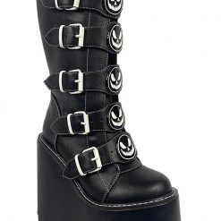 Y.R.U. Dune Skeleton Platform Boots Shoes
