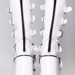 Y.R.U. Dune Yin Yang Platform Boots In White Tea Room Cinema