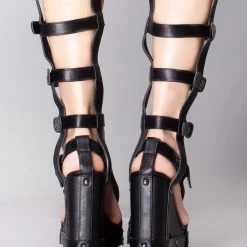 Y.R.U. Nightcall Hi Platform Heels In Black