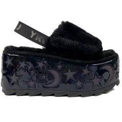 Y.R.U. Qozii Luna Reflective Platform Slides Shoes