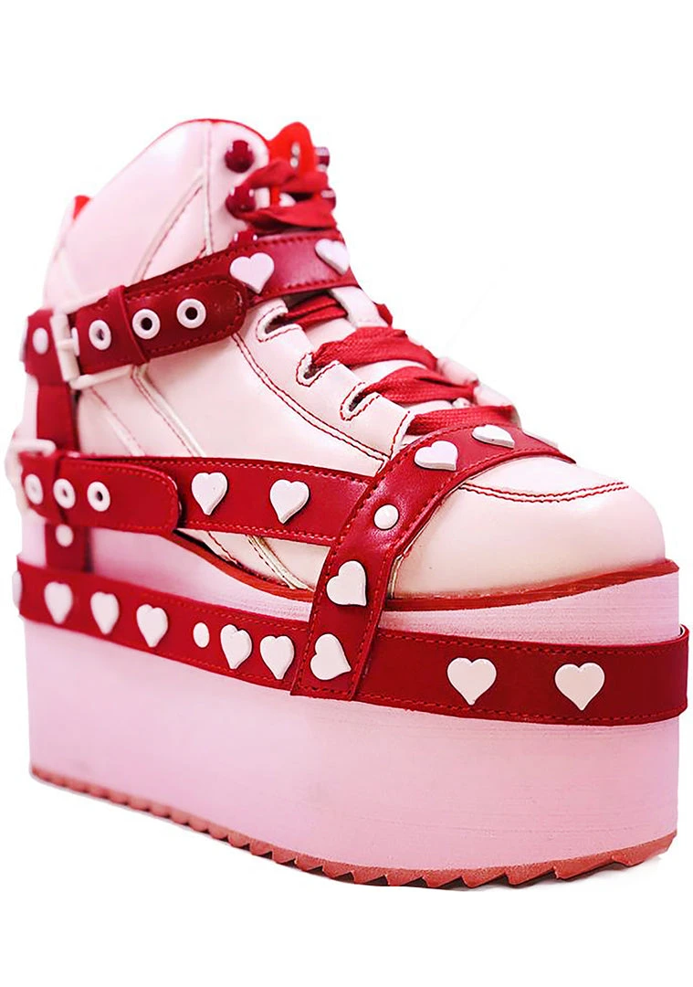 Y.R.U. Qozmo Bondage Love Hurts Platform Sneakers
