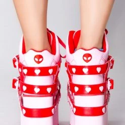 Y.R.U. Qozmo Bondage Love Hurts Platform Sneakers