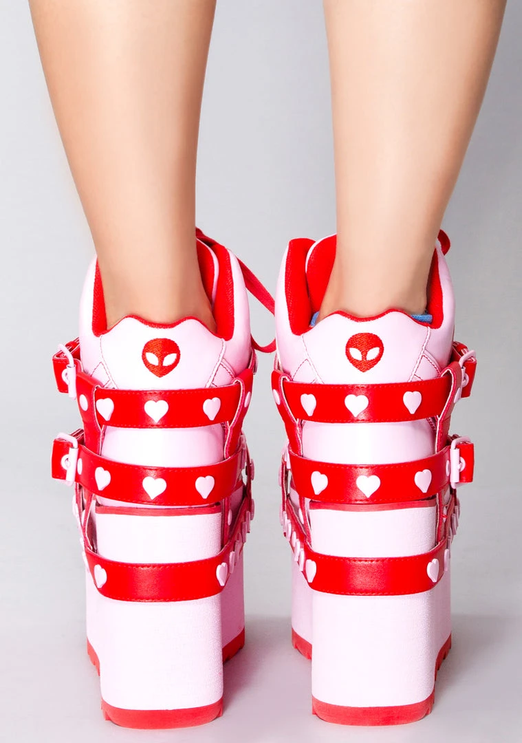 Y.R.U. Qozmo Bondage Love Hurts Platform Sneakers