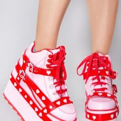 Y.R.U. Qozmo Bondage Love Hurts Platform Sneakers