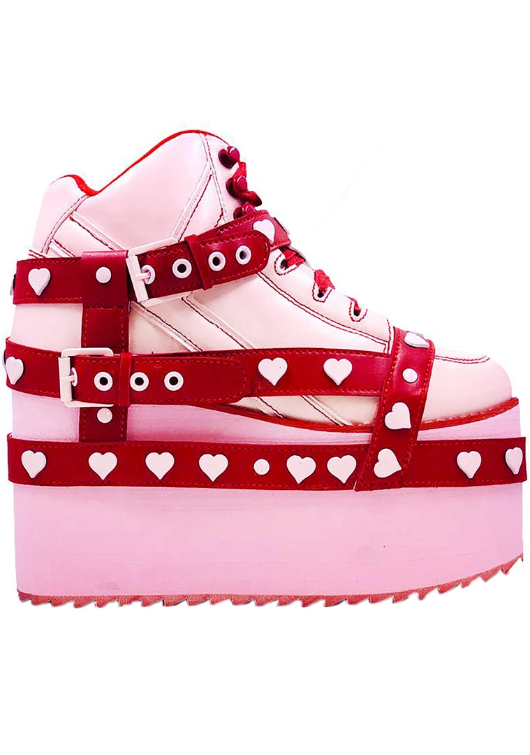Y.R.U. Qozmo Bondage Love Hurts Platform Sneakers