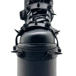 Y.R.U. Qozmo Bondage Rose Blackout Platform Sneakers Shoes