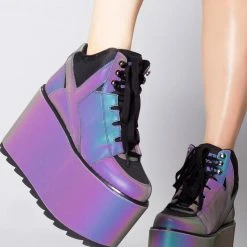 Y.R.U. Qozmo Hi Reflective Platform Sneakers