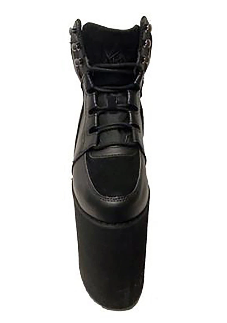 Y.R.U. Qozmo Sky Hi Platform Sneakers In Black Shoes