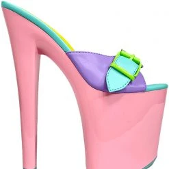 XTRA Sugar Butterfly Platform Heels In Pastel World Tour
