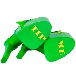XTRA X Hustler Sugar Weed Platform Heels In Green Atlantis World Tour