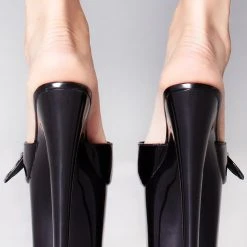 XTRA World Tour X Hustler Sugar $ Platform Heels In Black