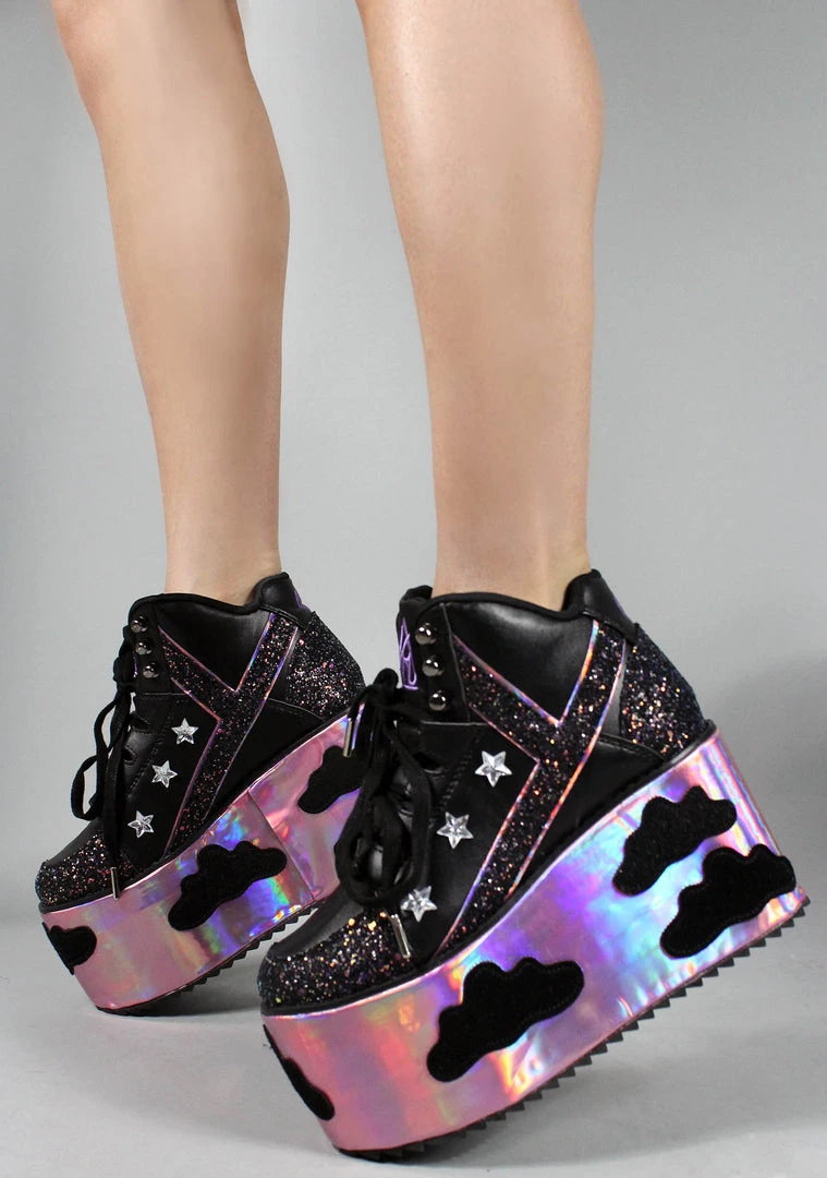 Y.R.U. Qozmo Night Sky Sky Platform Sneakers