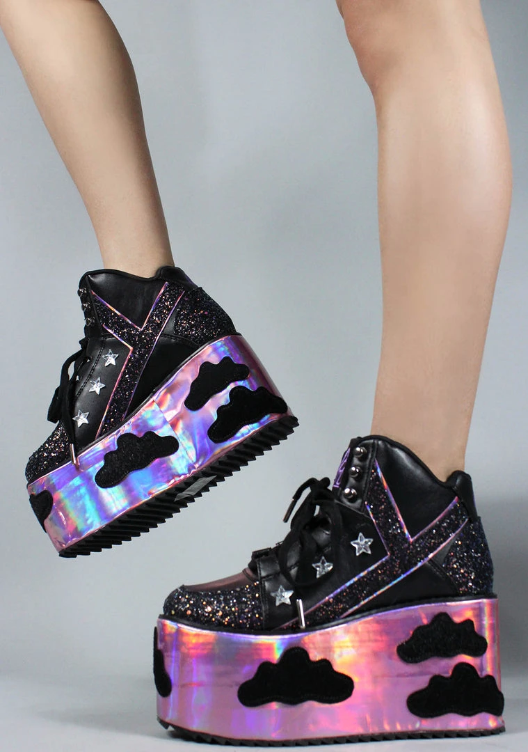Y.R.U. Qozmo Night Sky Sky Platform Sneakers