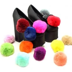 LA Style Rush Accessories Single Puff Ball Pin Clip