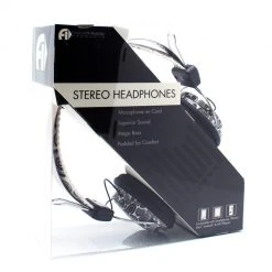 LAXMAX Black Paisley Stereo Headphones Accessories