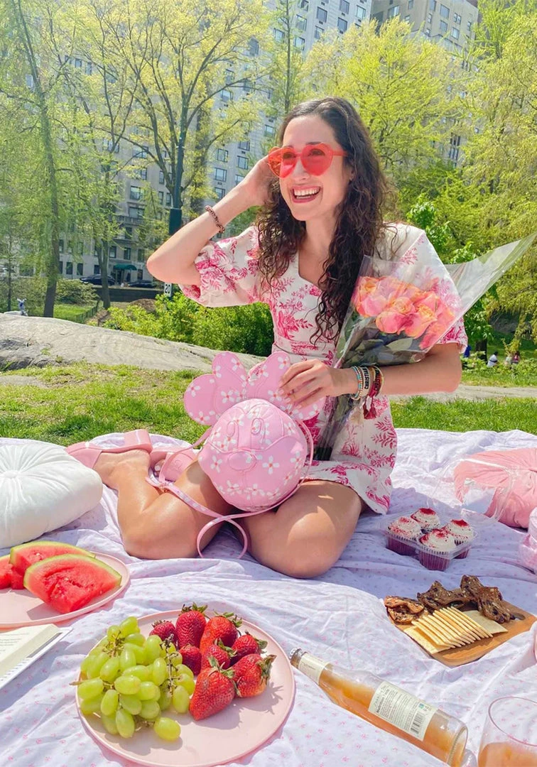 Danielle Nicole X Disney 3D Minnie Cherry Blossom Crossbody Bag