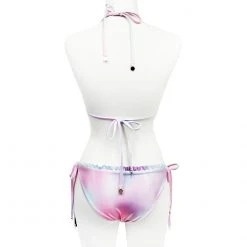 WILDFOX Swim Fairy Hologram Ruffle String Bikini Bottom