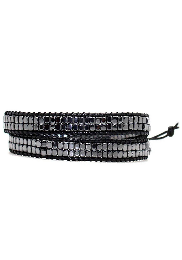 LA Style Rush X Katie Soleil Vamp Double Wrap Beaded Bracelet Accessories