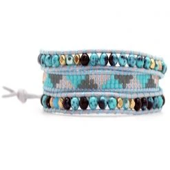 LA Style Rush Accessories X Katie Soleil Sedona Triple Wrap Beaded Bracelet