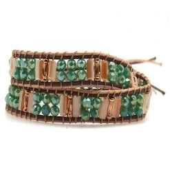 LASRLA Style Rush Lexington Beaded Double Wrap Bracelet