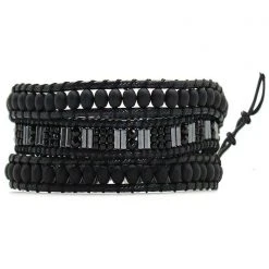 LA Style Rush X Katie Soleil Zara Triple Wrap Beaded Bracelet