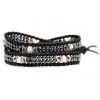 LA Style Rush Accessories X Katie Soleil Beatrix Double Wrap Beaded Bracelet
