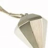 Timi 3D Diamond Pendant Necklace In Silver
