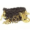 Accessories Timi Suede Wrap Charm Bracelet In Dark Grey/Gold